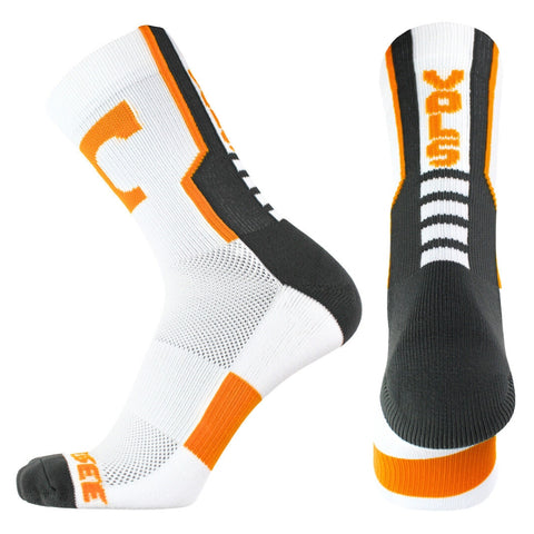 Tennessee Volunteers White Sport Performance Socks