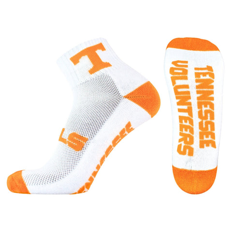 Tennessee Volunteers White Quarter Socks
