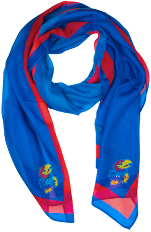 Kansas Jayhawks Women's Chiffon Fashion Scarf