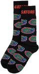 Florida Gators Black Repeating Dress Socks