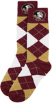 Florida State Seminoles Argyle Dress Socks