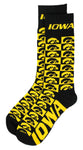 Iowa Hawkeyes Checkerboard Dress Socks