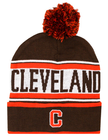 Cleveland Pom Pom Knit Hat