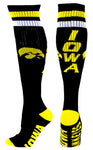 Iowa Hawkeyes Black Tube Socks