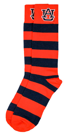 Auburn Tigers Stripe Dress Socks
