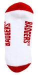 Wisconsin Badgers Badgers White Footies