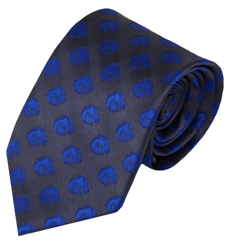 Boise State Broncos Charcoal Repeating Necktie