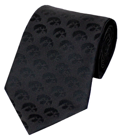 Iowa Hawkeyes Tone on Tone Necktie