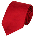 Wisconsin Badgers Red Tone on Tone Necktie