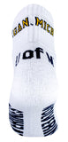 Michigan Wolverines White Quarter Socks