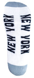 New York White & Gray Footies