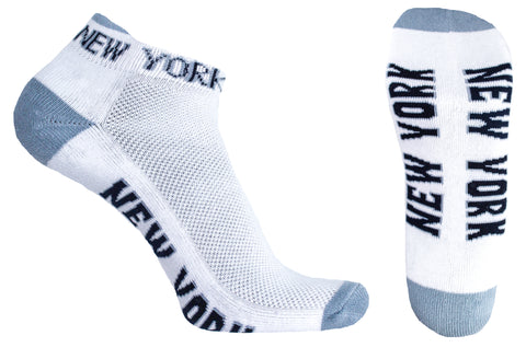 New York White & Gray Footies