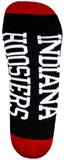 Indiana Hoosiers Black Quarter Socks