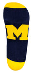 Michigan Wolverines Blue & Maize Footies