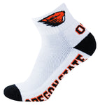 Oregon State Beavers White Quarter Socks