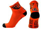 Oregon State Beavers Orange Quarter Socks