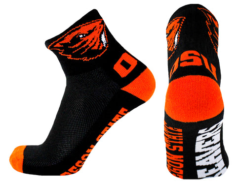 Oregon State Beavers Black Quarter Socks