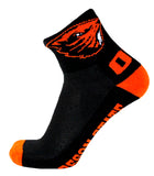 Oregon State Beavers Black Quarter Socks