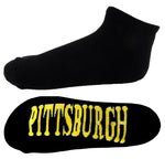 Pittsburgh Black No-Show Footies