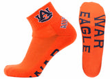 Auburn Tigers Orange Quarter Socks