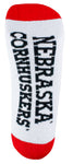 Nebraska Cornhuskers White Footies