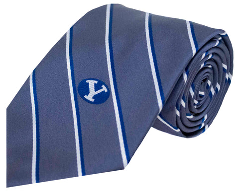 BYU Cougars Charcoal Stripe Necktie