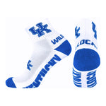 Kentucky Wildcats White Quarter Socks