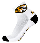 Missouri Tigers White Quarter Socks