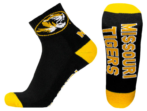 Missouri Tigers Black Quarter Socks
