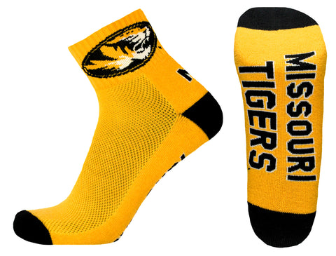 Missouri Tigers Gold Quarter Socks