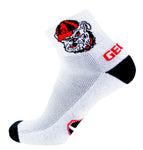 Georgia Bulldogs White Quarter Socks