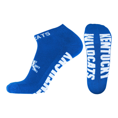 Kentucky Wildcats Blue No-Show Footies