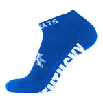 Kentucky Wildcats Blue No-Show Footies