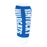 Kentucky Wildcats Blue Footie Socks