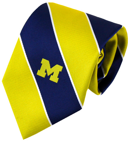 Michigan Wolverines Stripe Necktie