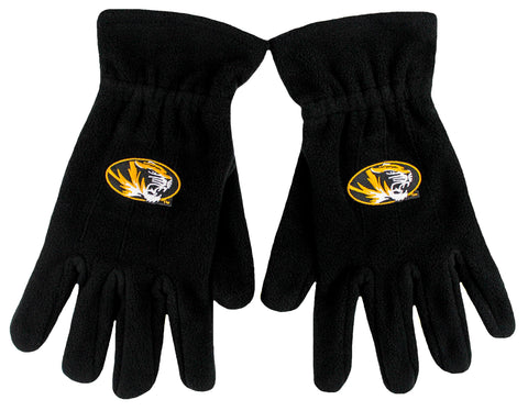 Missouri Tigers Black Fleece Gloves