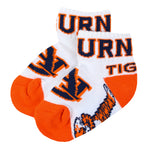 Auburn Tigers Baby Quarter Socks