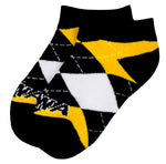 Iowa Hawkeyes Toddler Argyle No-Show Footies