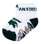 Michigan State Spartans Baby Quarter Socks