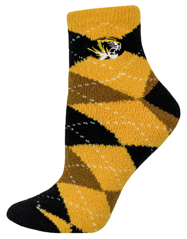Missouri Tigers Argyle Fuzzy Socks