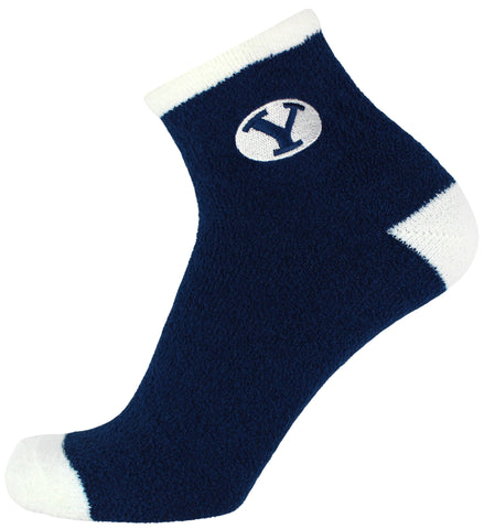 BYU Cougars Solid Fuzzy Socks
