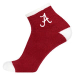 Alabama Crimson Tide Solid Crimson Fuzzy Socks