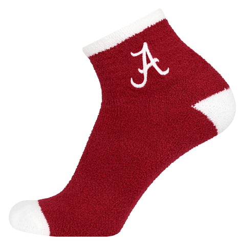 Alabama Crimson Tide Solid Crimson Fuzzy Socks