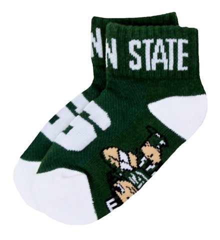 Michigan State Spartans Toddler Quarter Socks