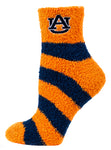 Auburn Tigers Stripe Fuzzy Socks