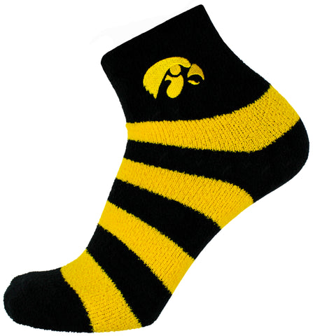 Iowa Hawkeyes Stripe Fuzzy Socks