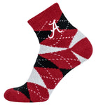 Alabama Crimson Tide Argyle Fuzzy Socks