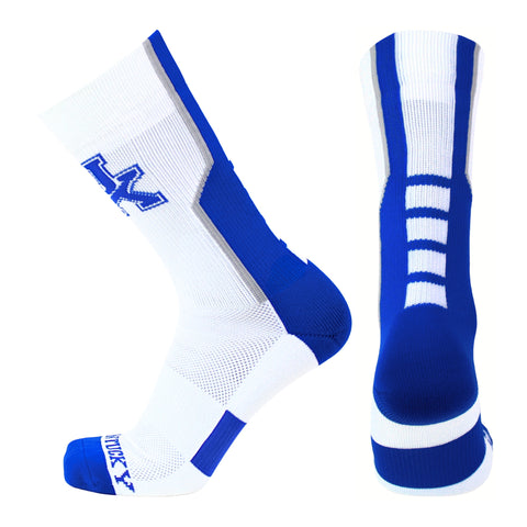 Kentucky Wildcats White Sports Performance Socks