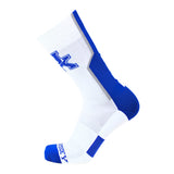 Kentucky Wildcats White Sports Performance Socks