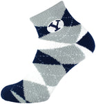 BYU Cougars Argyle Fuzzy Socks